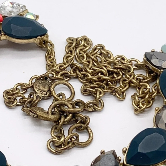 J. Crew Navy and Red Jeweled Necklace - Picture 3 of 3